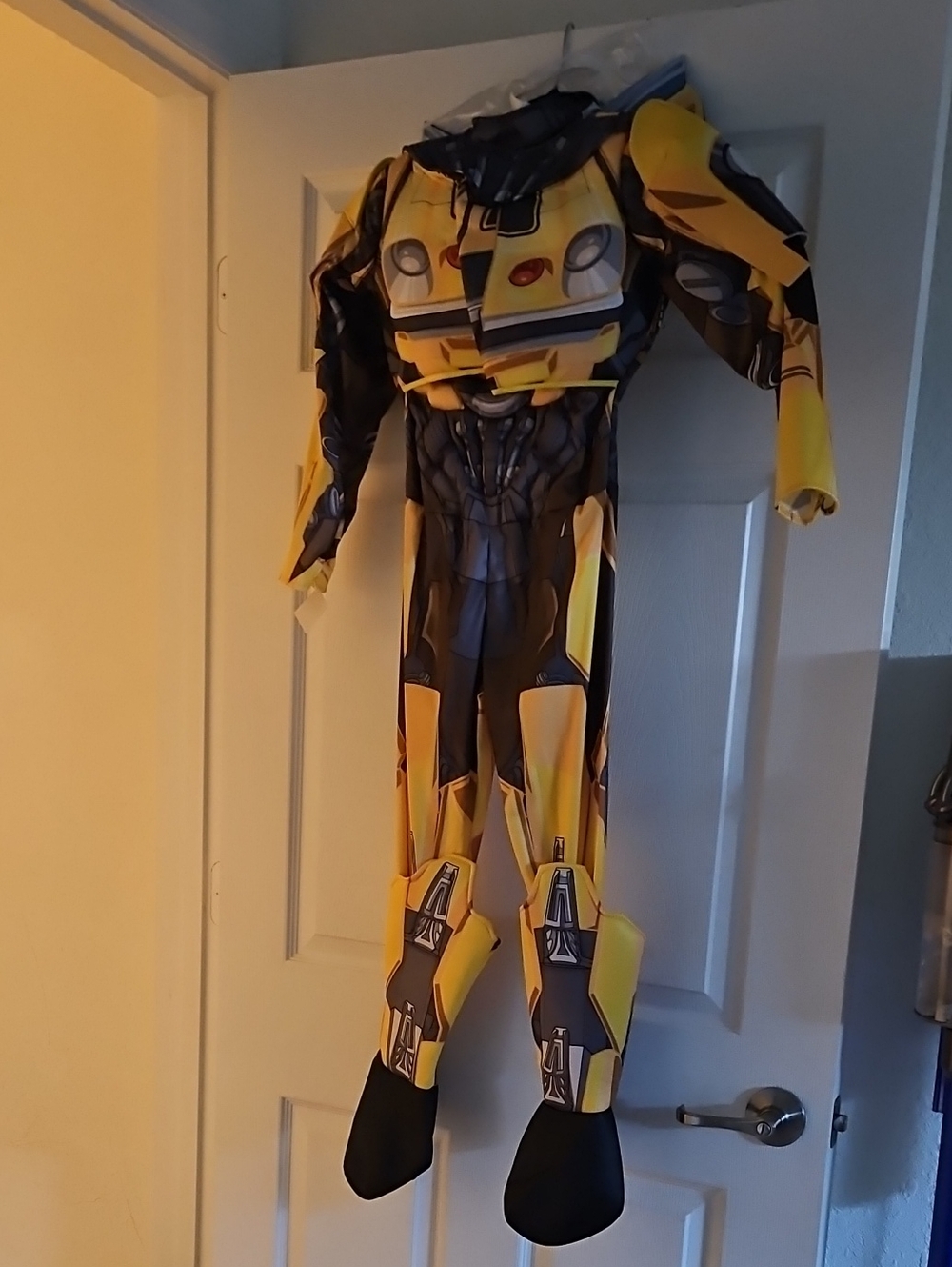 Bumble Bee Kids Costume - Muscled Transformer Style